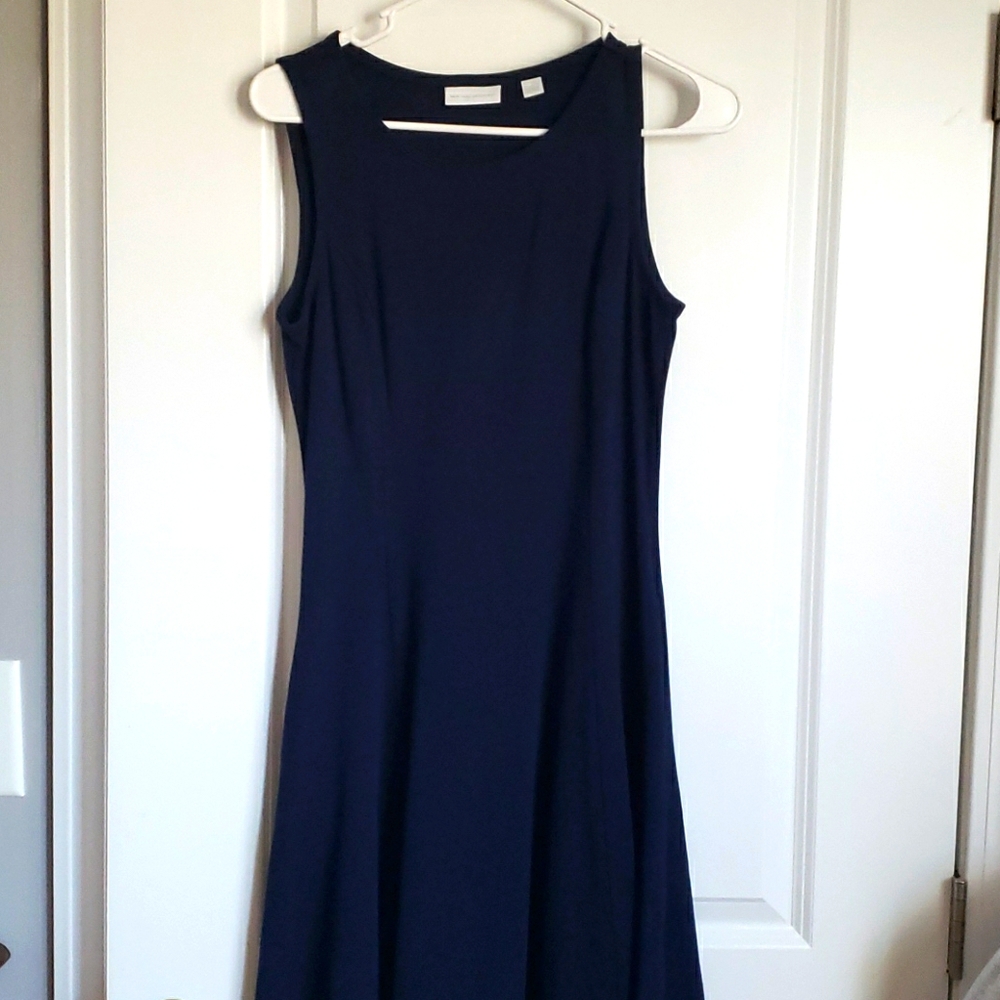 NY&C Navy Fit and Flare Dress